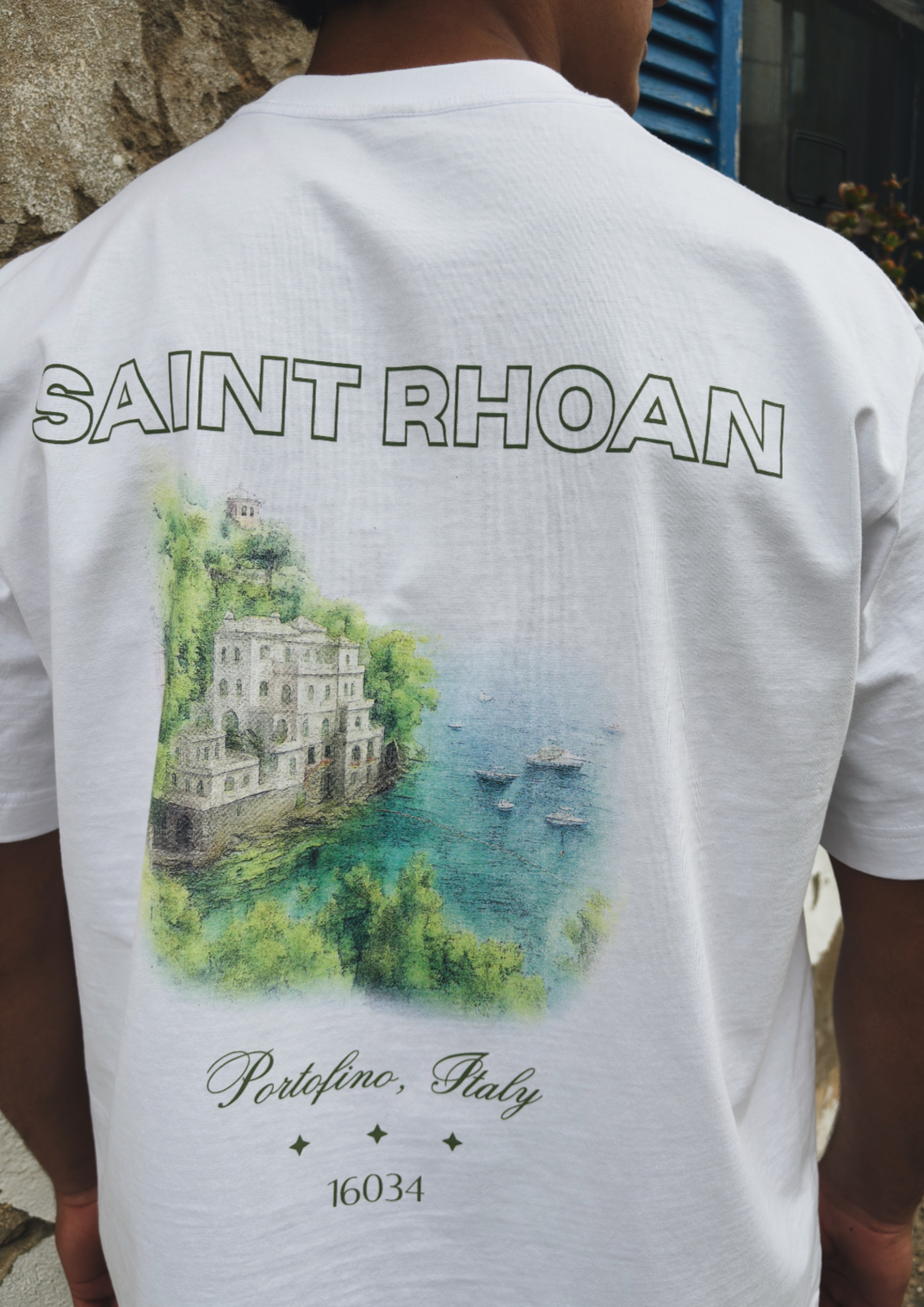 Portofino Graphic Tee White