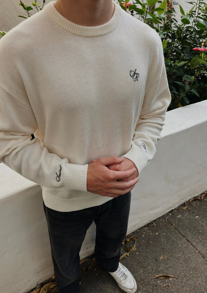 Knitted Sweater - Cream