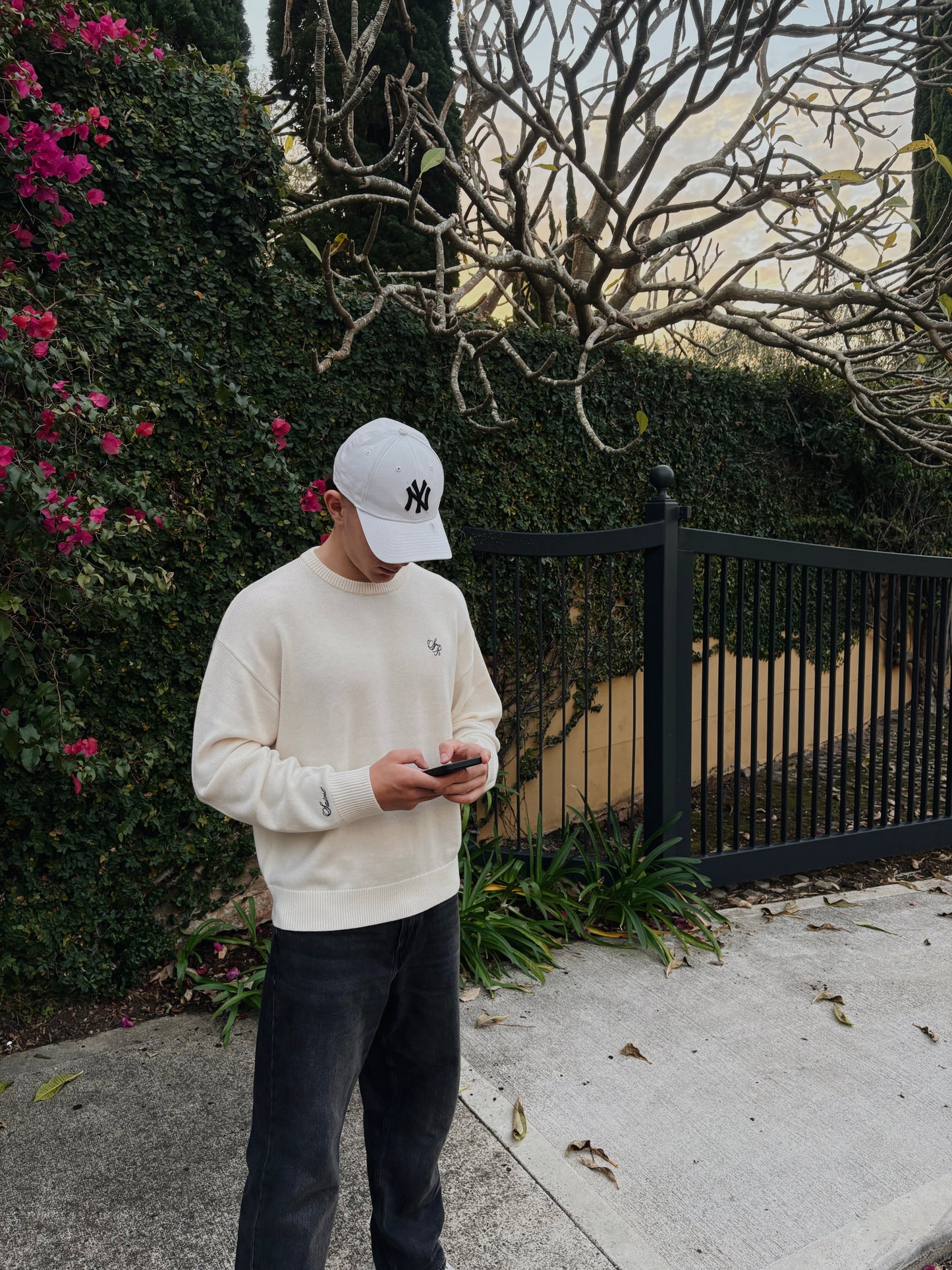 Knitted Sweater - Cream